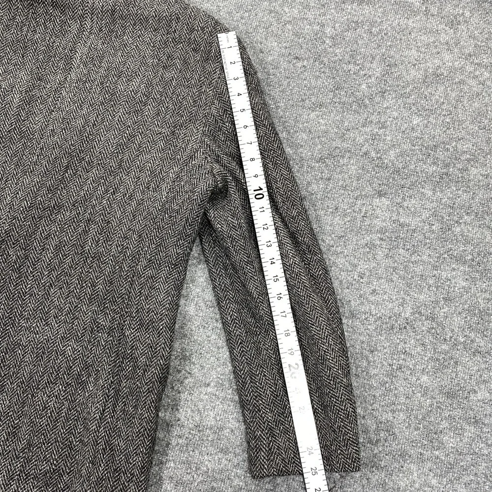 Harris Tweed Sport‎ Coat Mens 44 Gray Herringbone Wool Two Button Lined